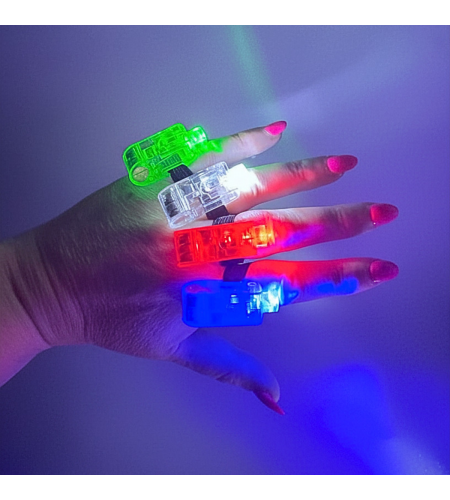 Lanternas de Dedo Sensoriais Luminosas - Finger Lights - Pack 12 Lanternas de Dedo Sensoriais Luminosas - Finger Lights - Pack 12