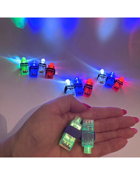 Lanternas de Dedo Sensoriais Luminosas - Finger Lights - Pack 12 Lanternas de Dedo Sensoriais Luminosas - Finger Lights - Pack 12