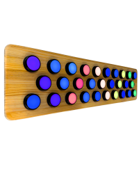 Painel de Luz com Espectro de Cor Rotativo Painel de Luz com Espectro de Cor Rotativo
