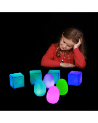 Ovos Sensoriais Luminosos que Mudam de Cor - conjunto de 4 Ovos Sensoriais Luminosos que Mudam de Cor - conjunto de 4