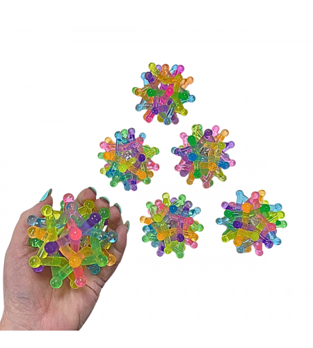 Bola de Pontos Sensorial Tricotada - Sensory Flashing Knitted Ball