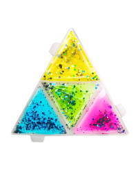 Formas Geométricas Sensoriais 3D com Líquido - Conjunto de 4
