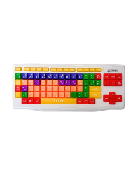 Teclado USB Infantil com Teclas Grandes e Coloridas