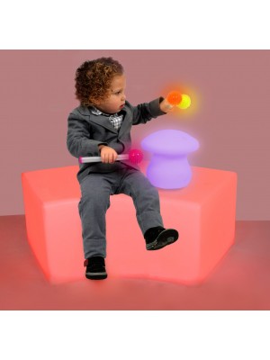 Banco Curvo Sensorial com Iluminação LED