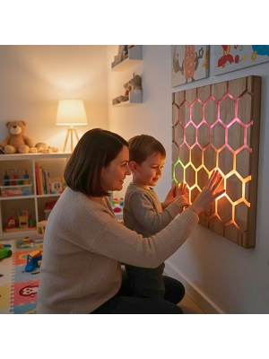 Painel Interativo Tátil Favo de Mel - Touch Interactive Honeycomb Panel