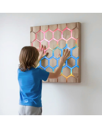 Painel Interativo Tátil Favo de Mel - Touch Interactive Honeycomb Panel Painel Interativo Tátil Favo de Mel - Touch Interactive Honeycomb Panel
