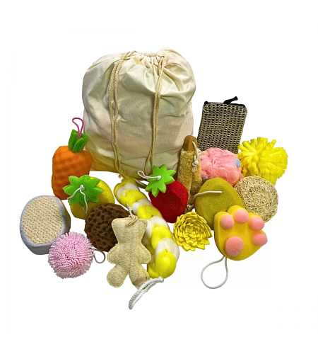 Kit de Esponjas Sensoriais -Sensory Sponge Set - 14 esponjas
