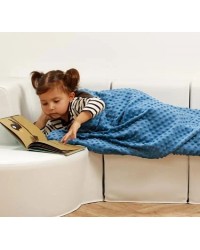 Manta Sensorial com Fronha - 3 KG - Azul/Cinzento Manta Sensorial com Fronha - 3 KG - Azul/Cinzento