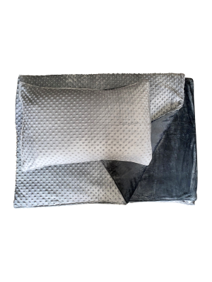 Manta Sensorial com Fronha - 3 KG - Cinzento/Cinzento