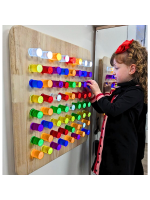 Painel de Luz com Espectro de Cor Quadrado