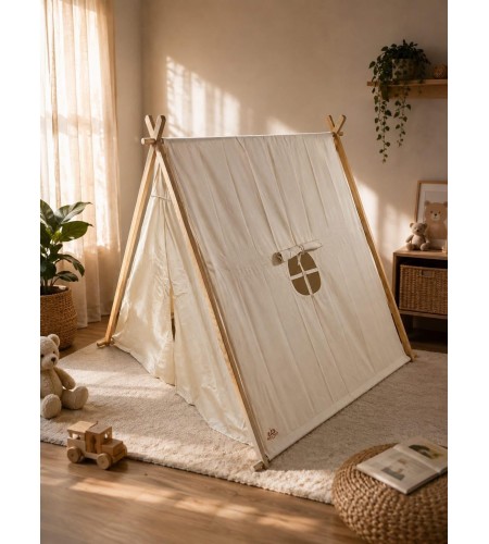 Tenda de Brincar de Madeira - 140 cm