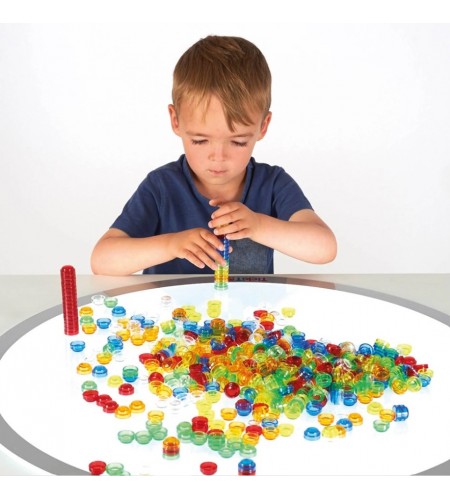 Contadores Empilháveis Translúcidos -  20 mm - 500 peças