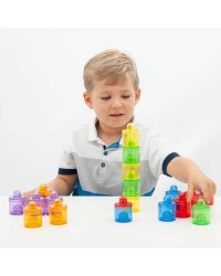 Potinhos de Cor Translúcidos - 18 potes