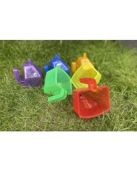 Conjunto de Funis Translúcidos Coloridos - 6 unidades