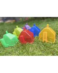 Conjunto de Funis Translúcidos Coloridos - 6 unidades