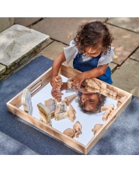 Tabuleiro de Espelho de Madeira