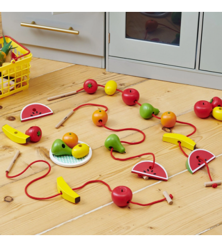 Frutas em Madeira para Enfiar