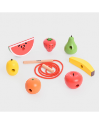 Frutas em Madeira para Enfiar