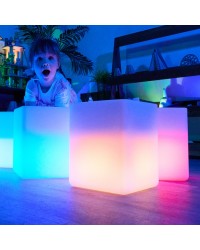 Cubos Sensoriais Luminosos Recarregáveis - 4 Cubos