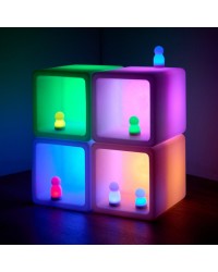 Cubos Sensoriais Luminosos Recarregáveis - 4 Cubos