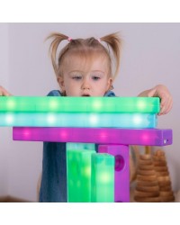 Blocos Luminosos Sensoriais para Empilhar e Construir