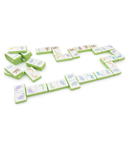 Dominó de 28 Peças com Figuras Impressas