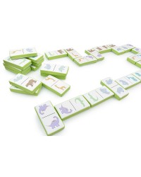 Dominó de 28 Peças com Figuras Impressas