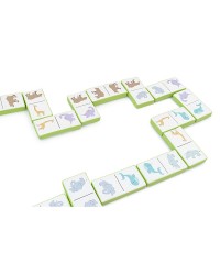 Dominó de 28 Peças com Figuras Impressas