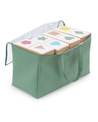 Dominó de 28 Peças com Cores e Formas