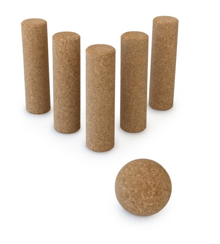 Jogo de Bowling de Cortiça